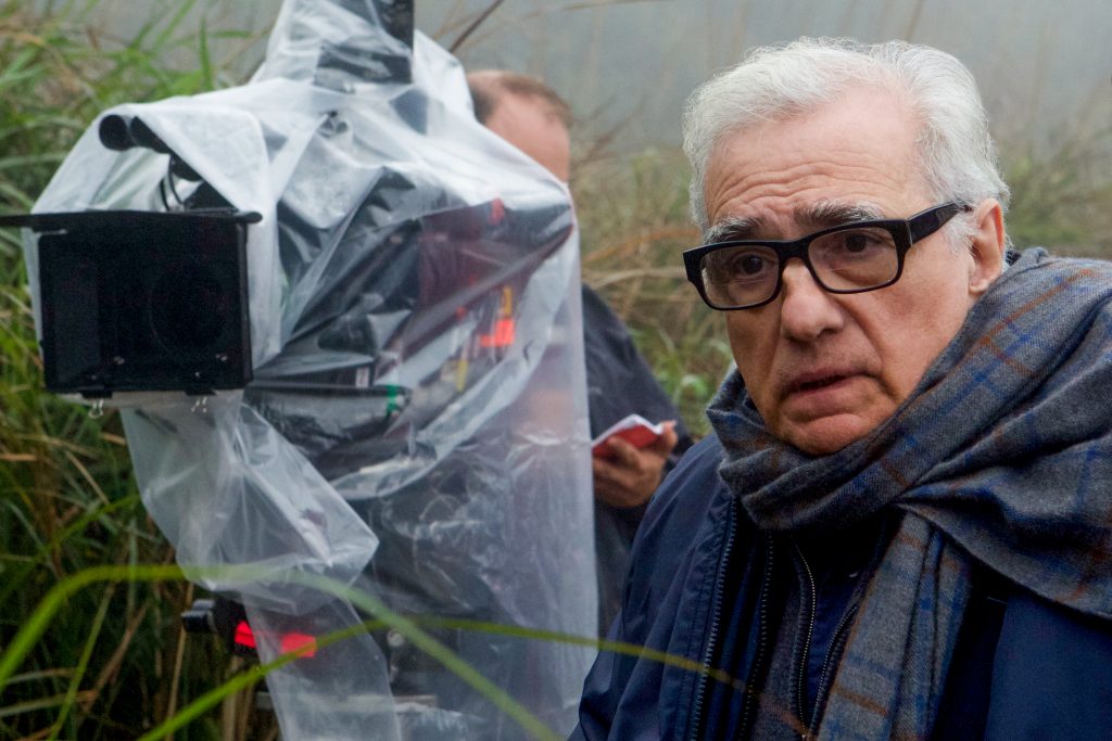 Director Martin Scorsese on the set of SILENCE.